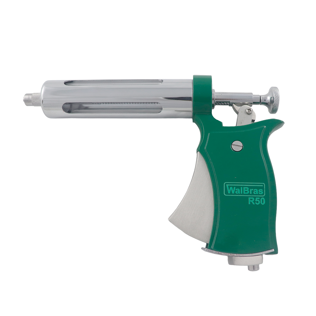 Seringa / Vacinador Automático tipo Pistola R50 VERDE WalBras - SEM AGULHAS