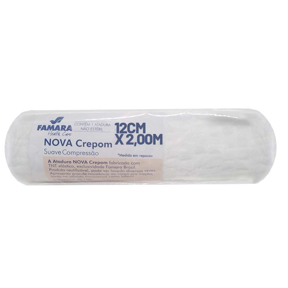 ATADURA FAMARA CREPOM 10CM X 2M EM REPOUSO