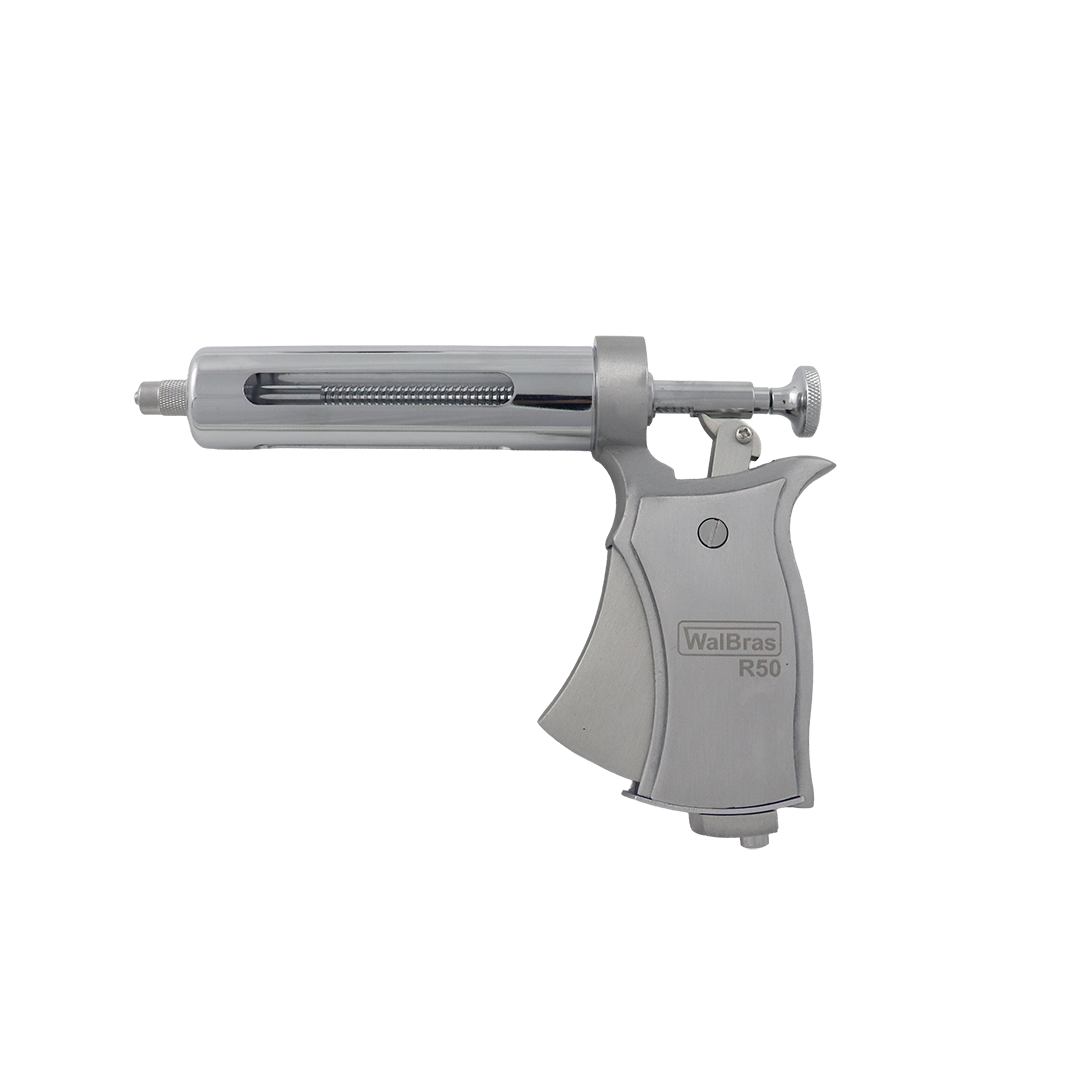 Seringa / Vacinador Automático tipo Pistola R50 WalBras - SEM AGULHAS