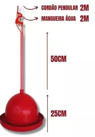 BEBEDOURO PENDULAR AUTOMÁTICO P/AVES E FRANGO