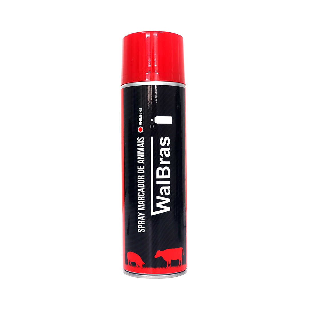 SPRAY MARCADOR WALBRAS VERMELHO 500 ML