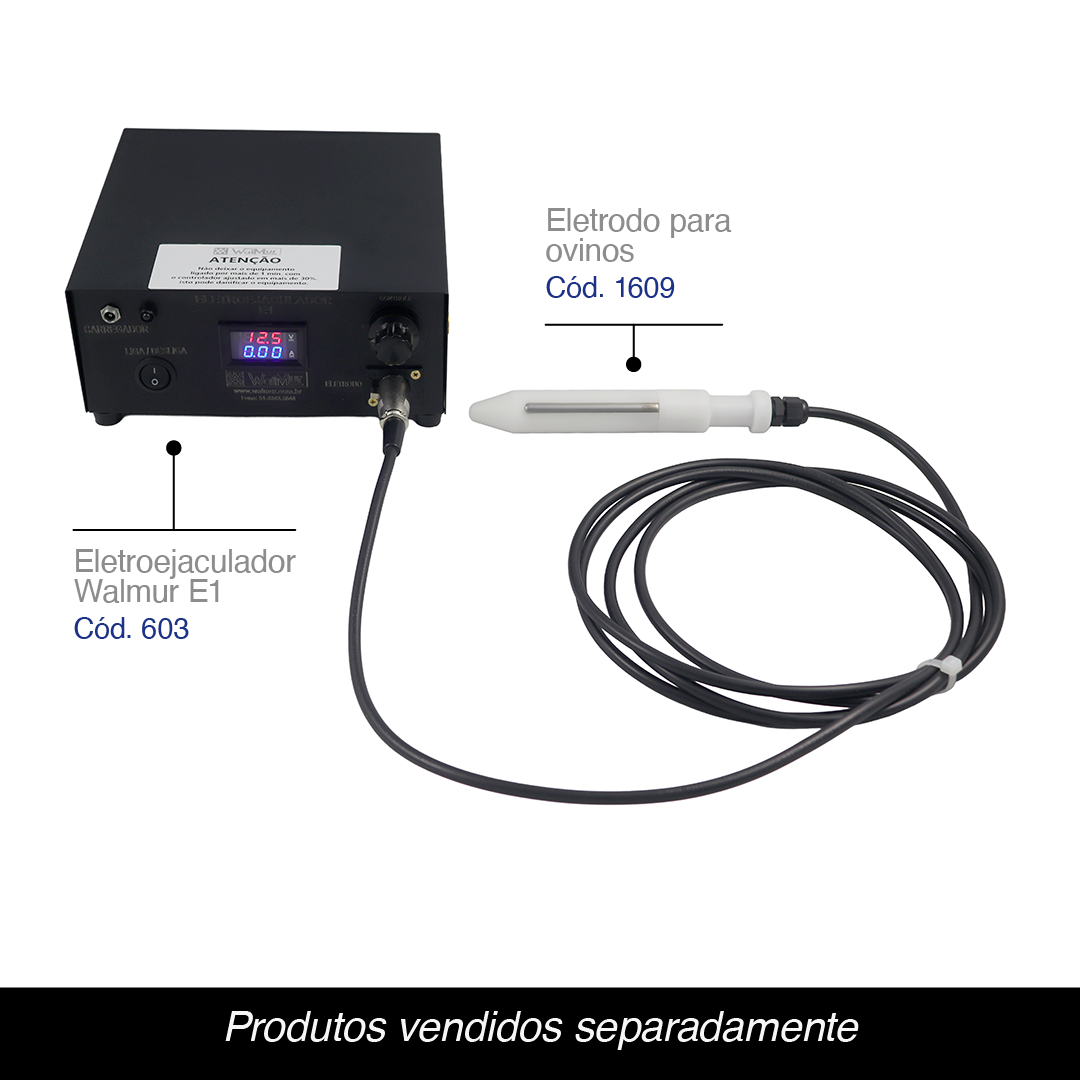 Eletroejaculador Walmur E1 para coleta de sêmen- uso veterinário