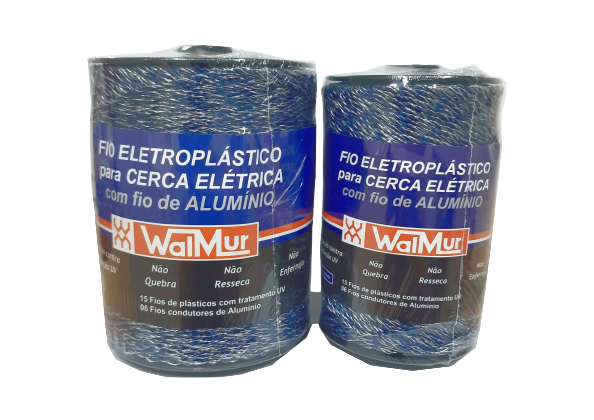 FIO ELETROPLASTICO AZUL ALUMINIO 15X6 - 250MTS