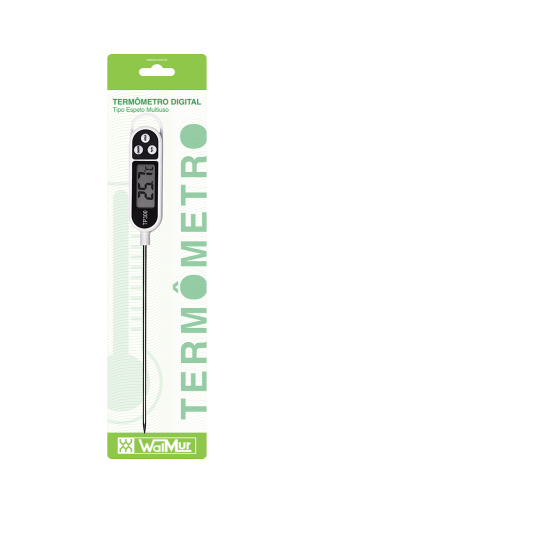 TERMOMETRO DIGITAL WALMUR TIPO ESPETO MULTIUSO