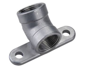 SUPORTE DE INOX 45° 3/4" X 3/4" P/ BEBEDOURO AUTOMATICO