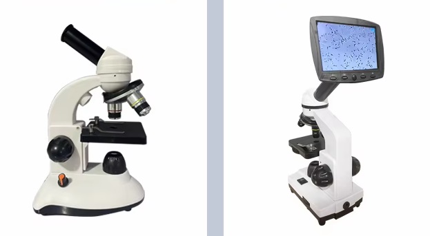 MICROSCOPIO DIGITAL PORTATIL COM TELA 5"