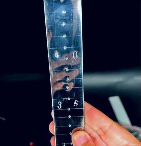 REGUA INOX PARA MEDIÇÃO DE LATÃO DE LEITE 30/50 LTS