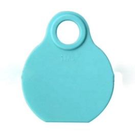 MEDALHAO AZUL P/ IDENTIFICAÇAO DE OVINOS - 80X65mm