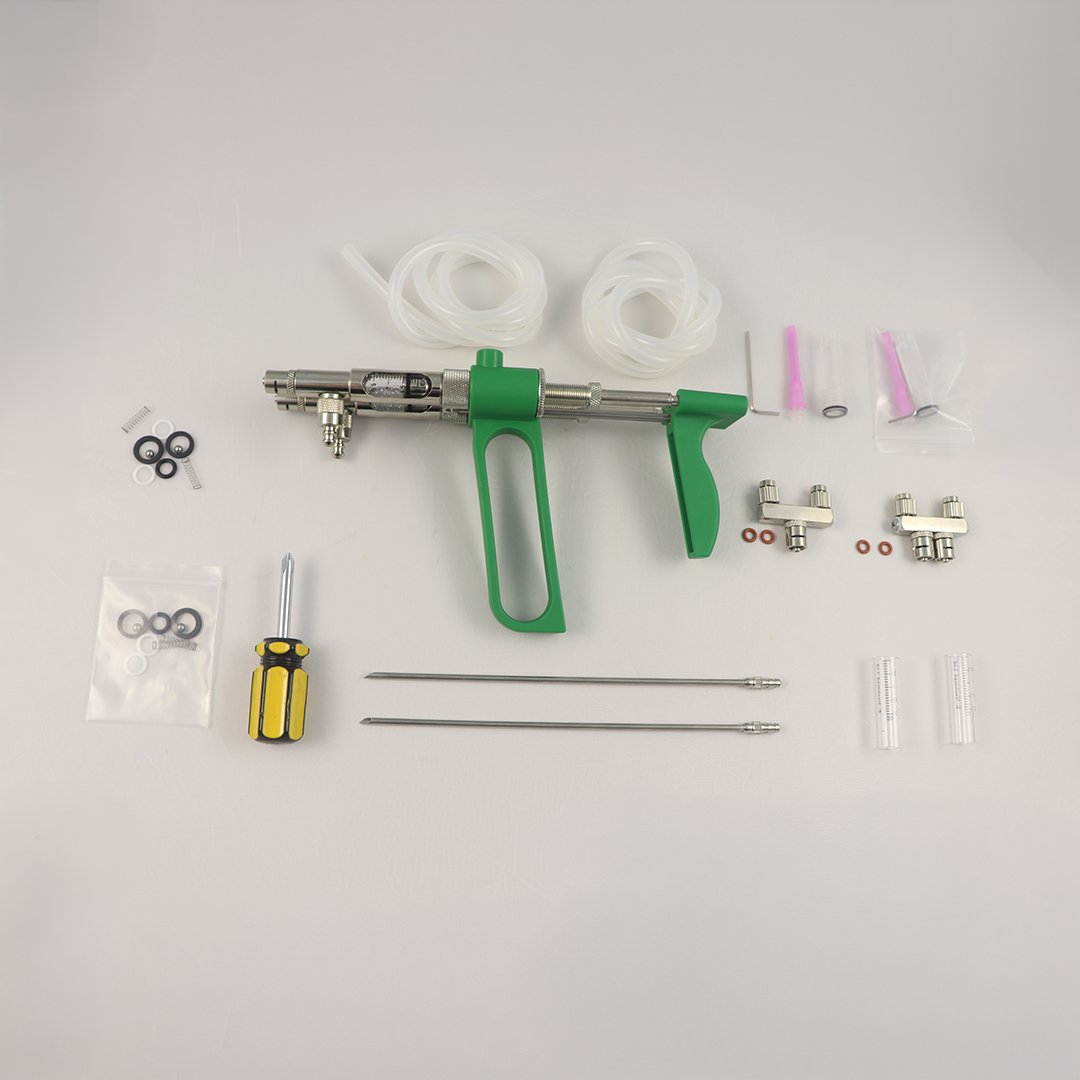 SERINGA VACINADORA AUTOMÁTICA TEC-FLUX DUPLA 2 ML COM MANGUEIRA