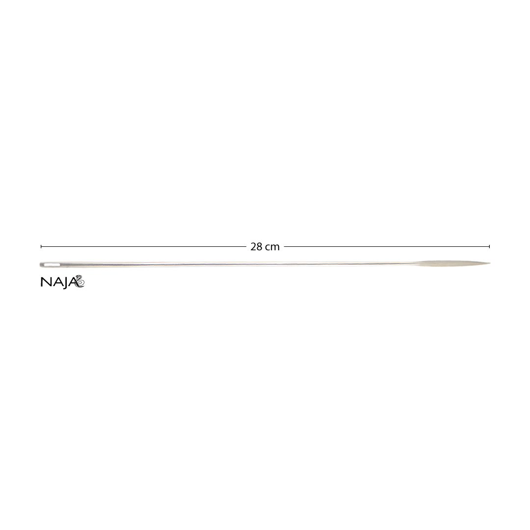 AGULHA CIRURGICA PARA SUTURA RETA 28 CM TRIFACETADA – NAJA