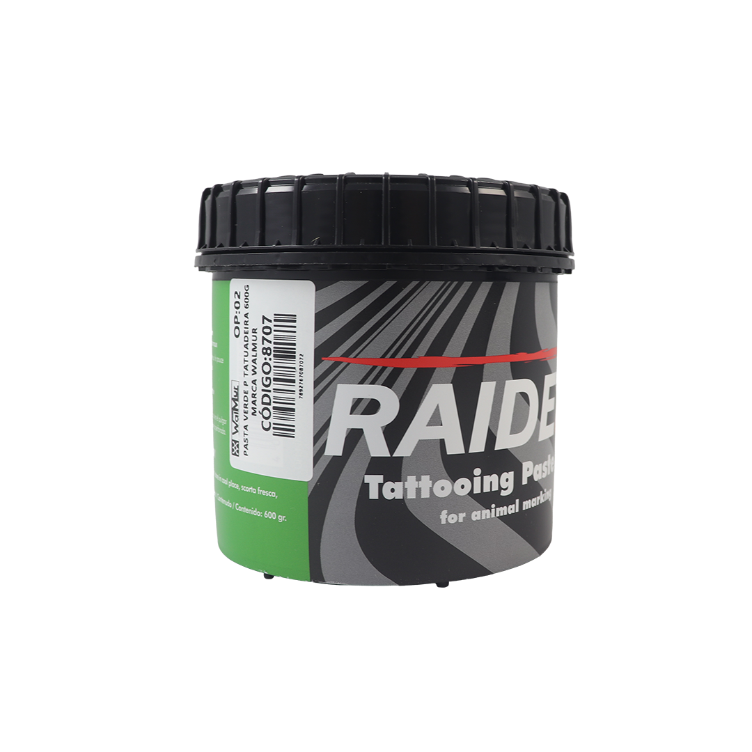 Pasta Verde p/ Tatuadeira 600g , marca Raidex