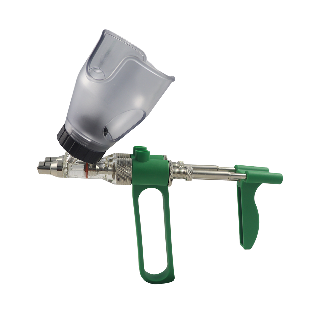 SERINGA VACINADORA AUTOMÁTICA TOP-FLUX DUPLA 2 ML COM PORTA-FRASCO