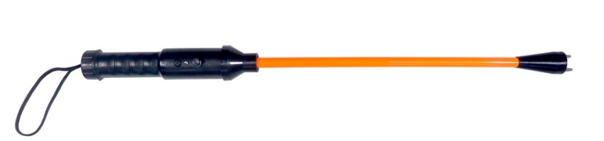 Picana eletrônica Walmur modelo PT66C com botão, acompanha carregador e 4 pilhas recarregáveis