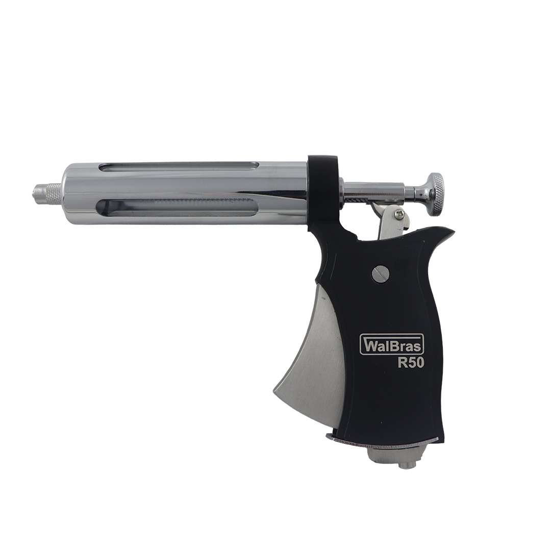 Seringa / Vacinador Automático tipo Pistola R50 PRETA WalBras - SEM AGULHAS