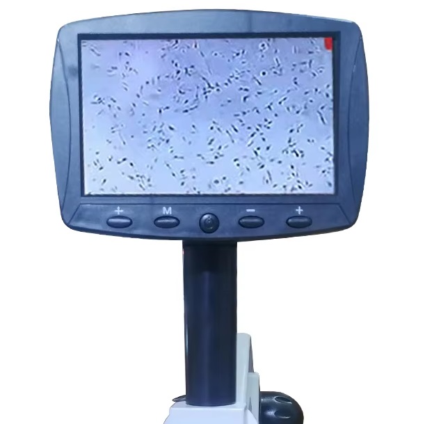 MICROSCOPIO DIGITAL PORTATIL COM TELA 5"