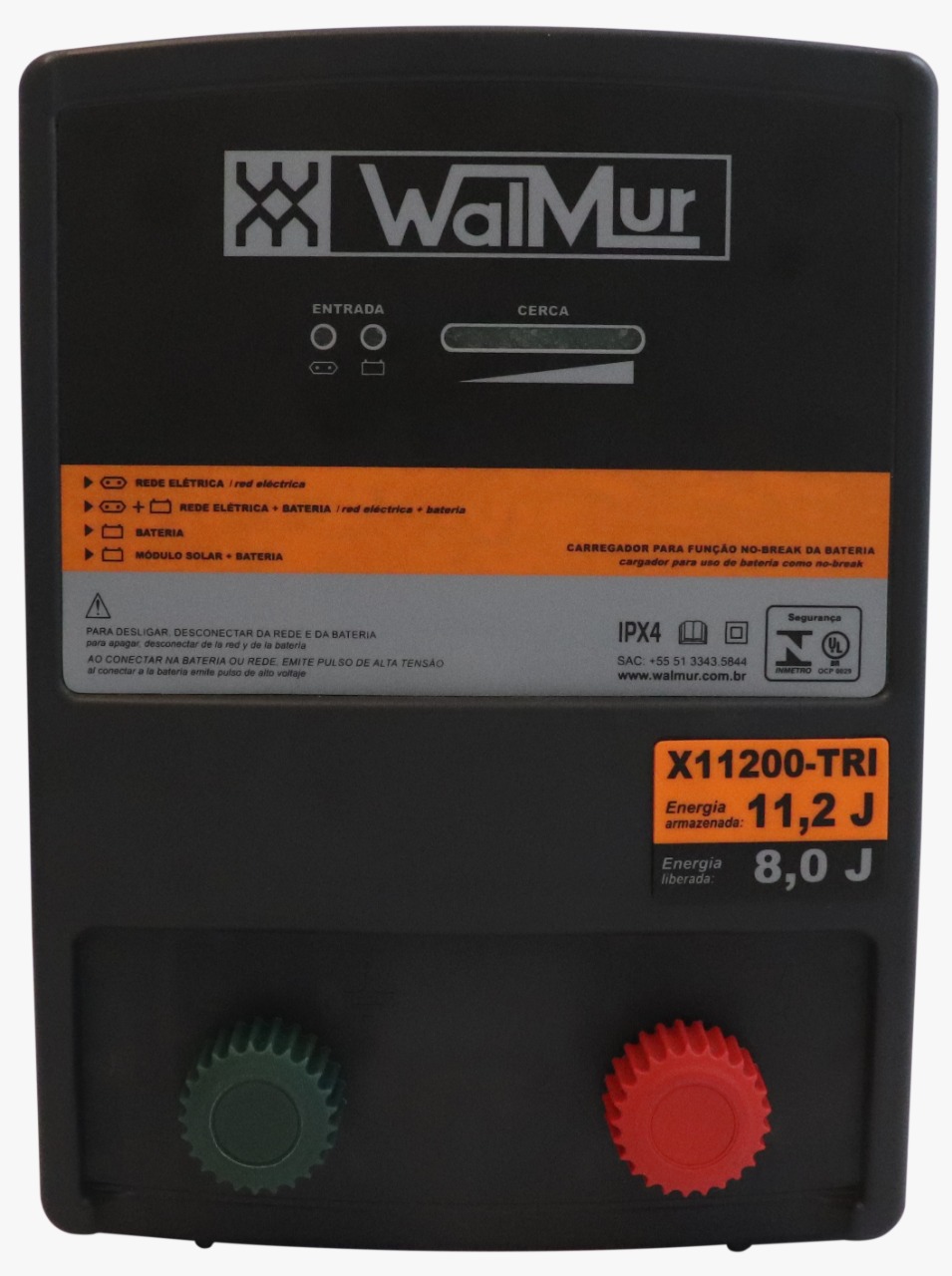 ELETRIF.  11.2 J - 12Vcc/110-230Vac/Solar- X11200-TRI