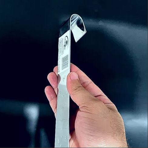 REGUA INOX PARA MEDIÇÃO DE LATÃO DE LEITE 30/50 LTS