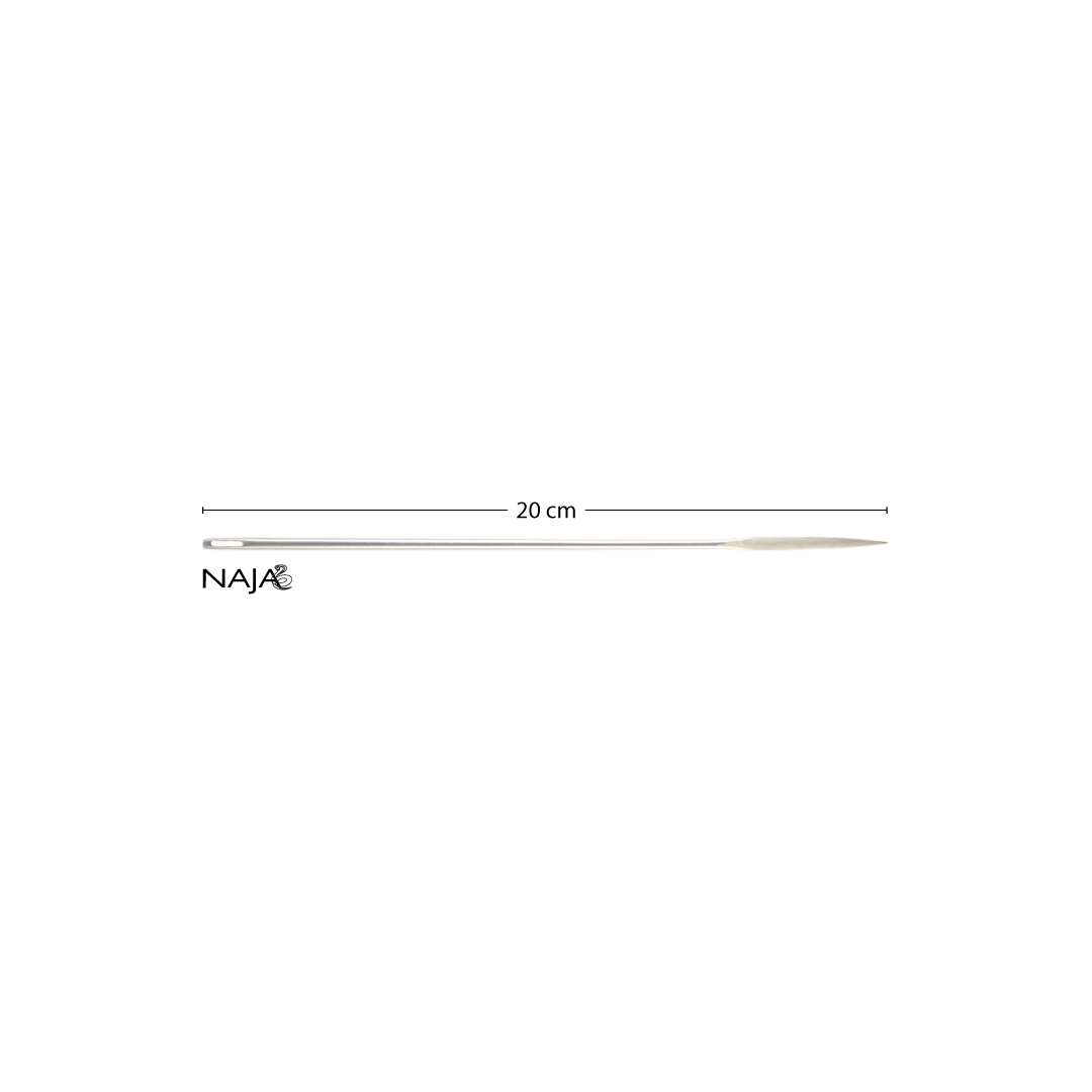 AGULHA CIRURGICA PARA SUTURA RETA 20 CM TRIFACETADA – NAJA