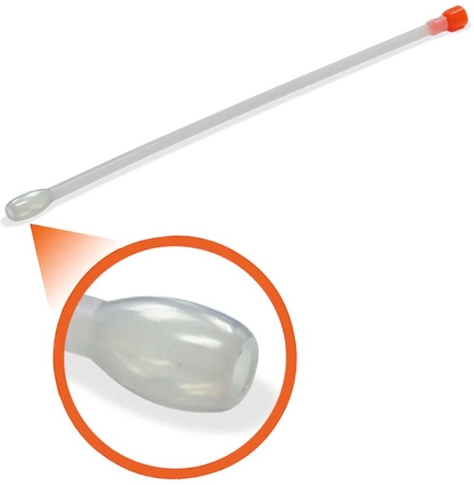 SONDA FLEXIVEL P/BOLSA ARMAZE. DE COLOSTRO COMP. 45CM