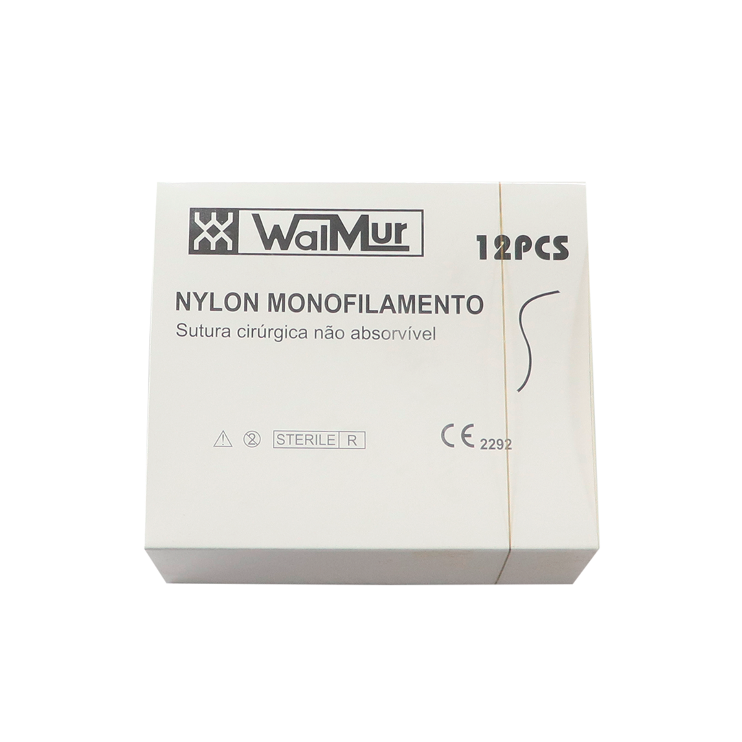FIO DE SUTURA CIRÚRGICA NYLON N° 3 CX.12UNDS SEM AGULHA