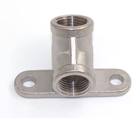SUPORTE DE INOX 90° 1/2" X 1/2" P/ BEBEDOURO AUTOMATICO