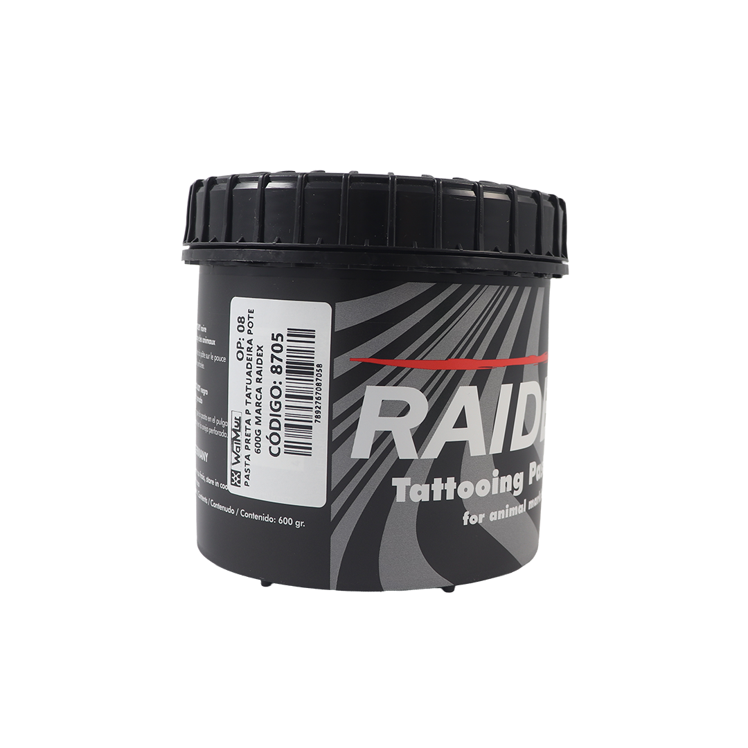Pasta preta p/ Tatuadeira 600g , marca Raidex