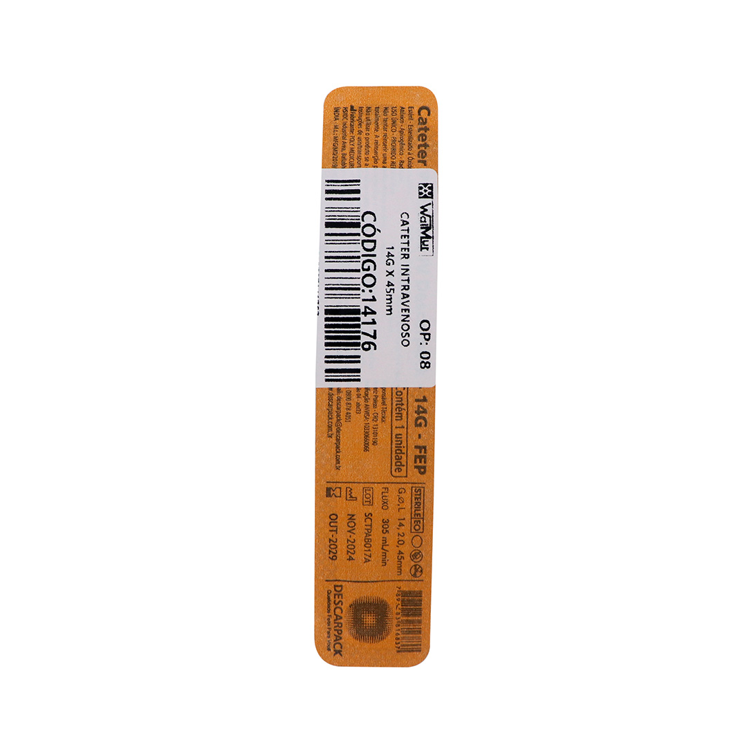CATETER INTRAVENOSO 14G X 45mm