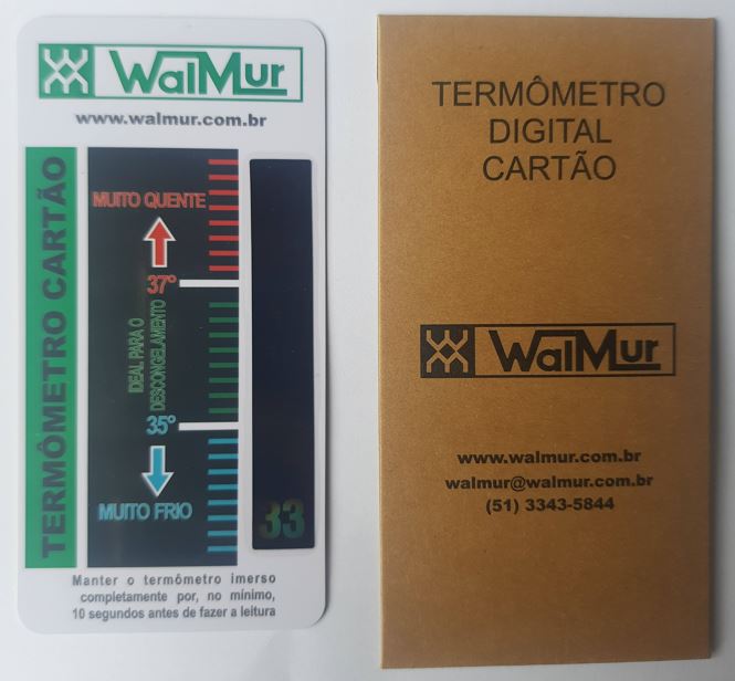 Termômetro para descongelamento de sêmen