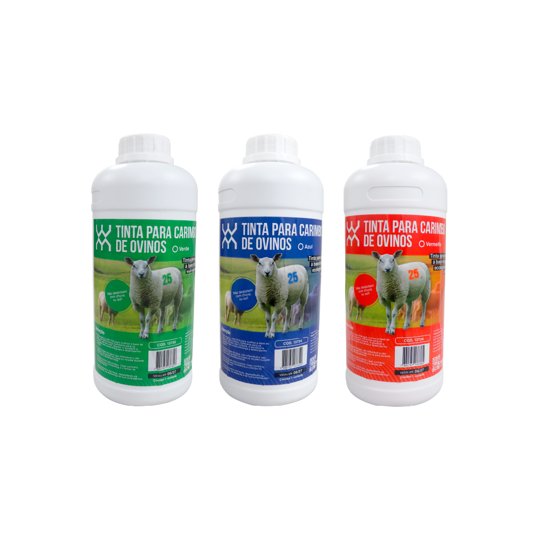 TINTA PARA CARIMBO DE OVINOS AZUL