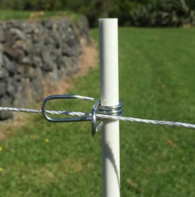 GRAMPO DE AÇO INOX PARA VARETA DE FIBRA DE VIDRO
