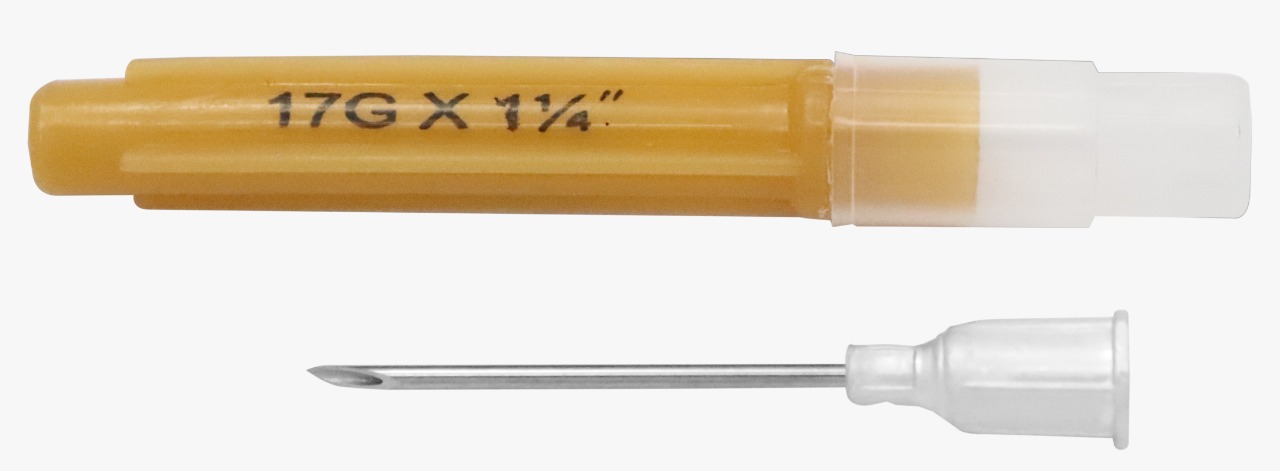 AGULHA HIPODÉRMICA VET. CANHÃO DE ALUMINIO 30X14 17GX1"1/4
