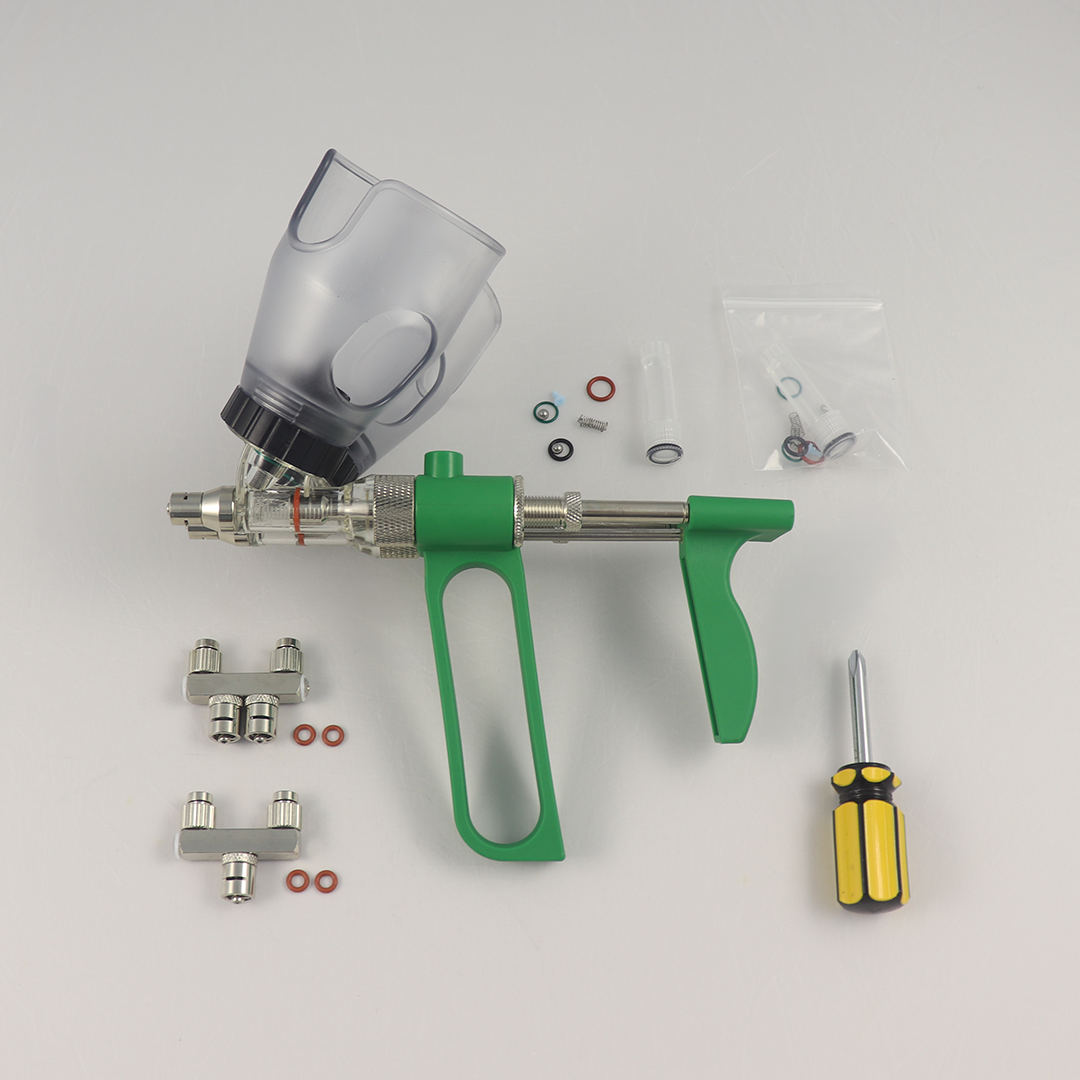 SERINGA VACINADORA AUTOMÁTICA TOP-FLUX DUPLA 2 ML COM PORTA-FRASCO