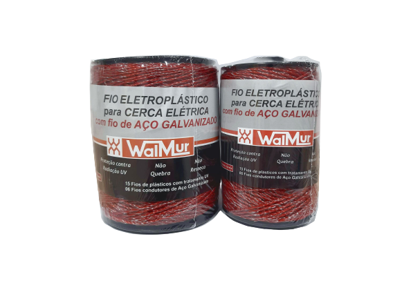 FIO ELETROPLASTICO LARANJA AÇO GALVANIZADO 15X6 - 500MTS