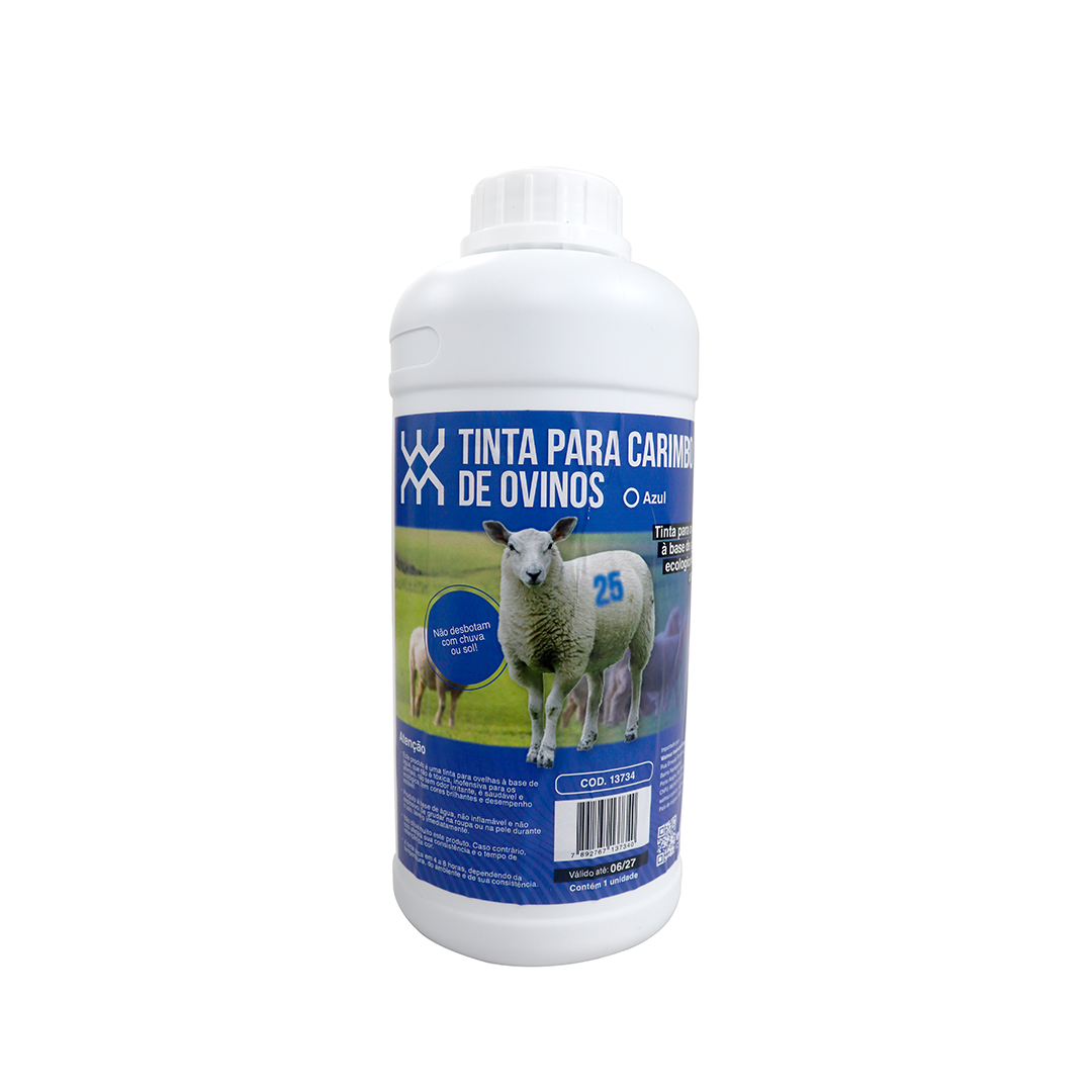 TINTA PARA CARIMBO DE OVINOS AZUL