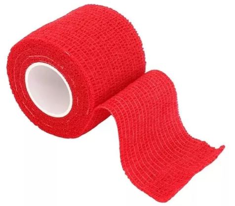 BANDA ELÁSTICA 5CM X 2,7M VERMELHA