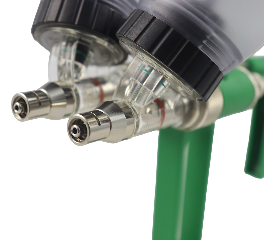 SERINGA VACINADORA AUTOMÁTICA TOP-FLUX DUPLA 2 ML COM PORTA-FRASCO