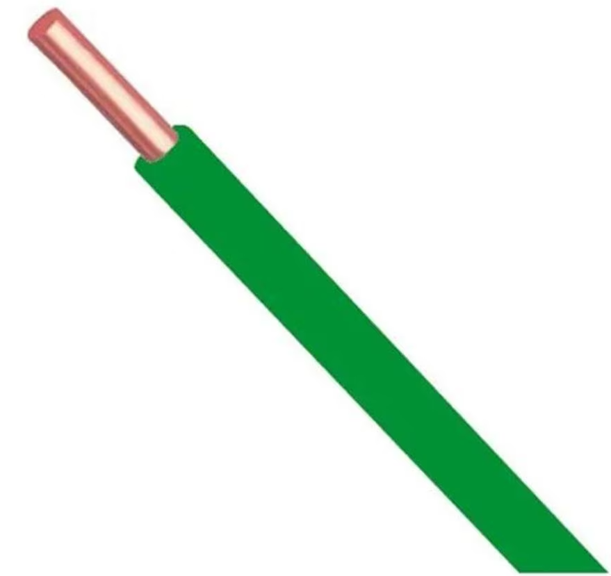 Fio de cobre 4 mm² isolado na cor verde para Cerca Elétrica Rural