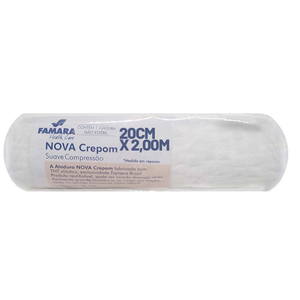 ATADURA FAMARA CREPOM 20CM X 2M  EM REPOUSO