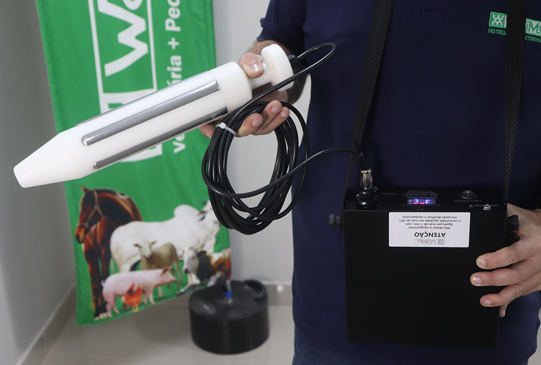Eletroejaculador Walmur E1 para coleta de sêmen- uso veterinário