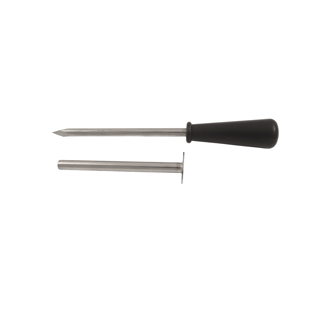 TROCATER DE INOX DIÂMETRO 9 MM COMPRI 15 CM CABO PLASTICO