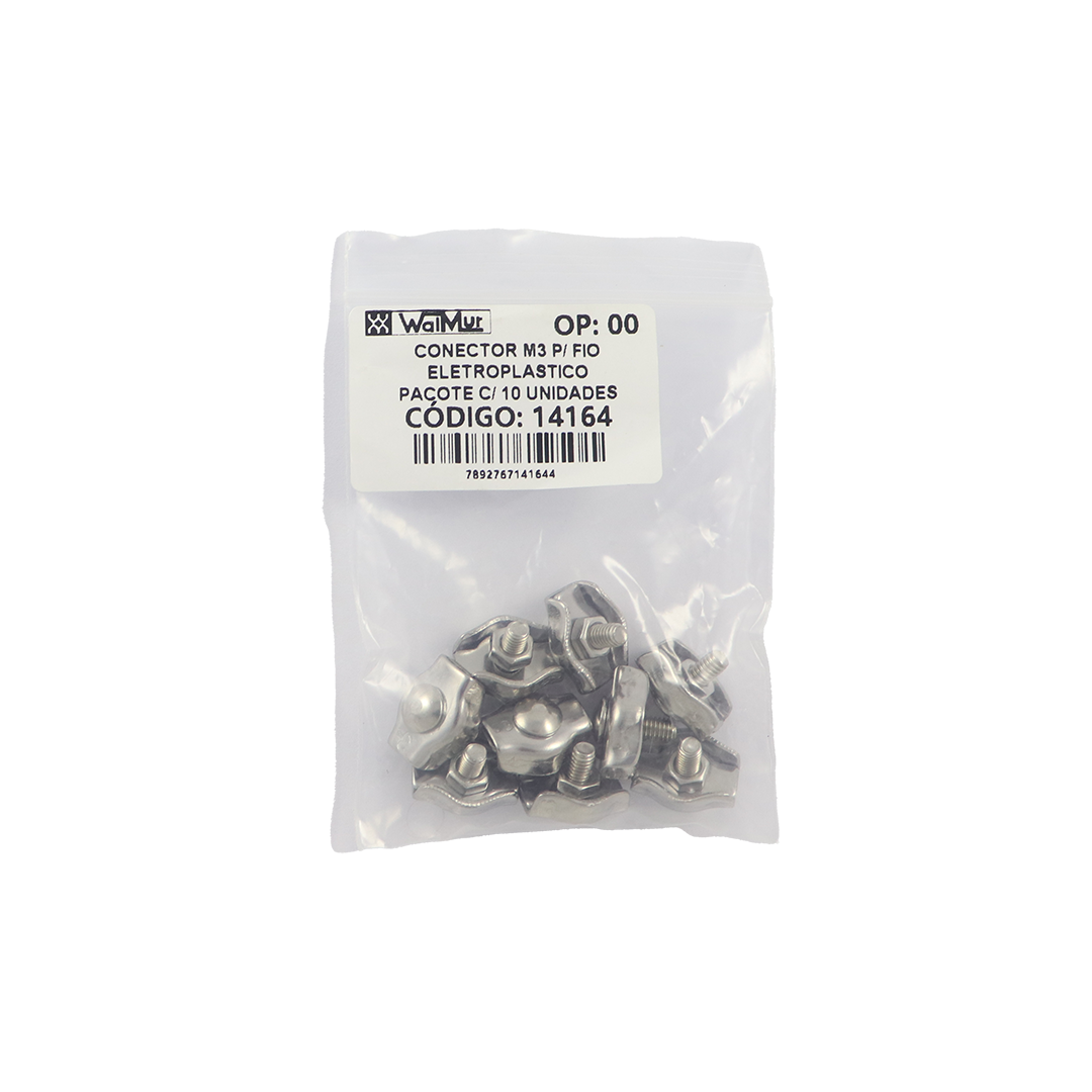 CONECTOR M3 P/ FIO ELETROPLASTICO