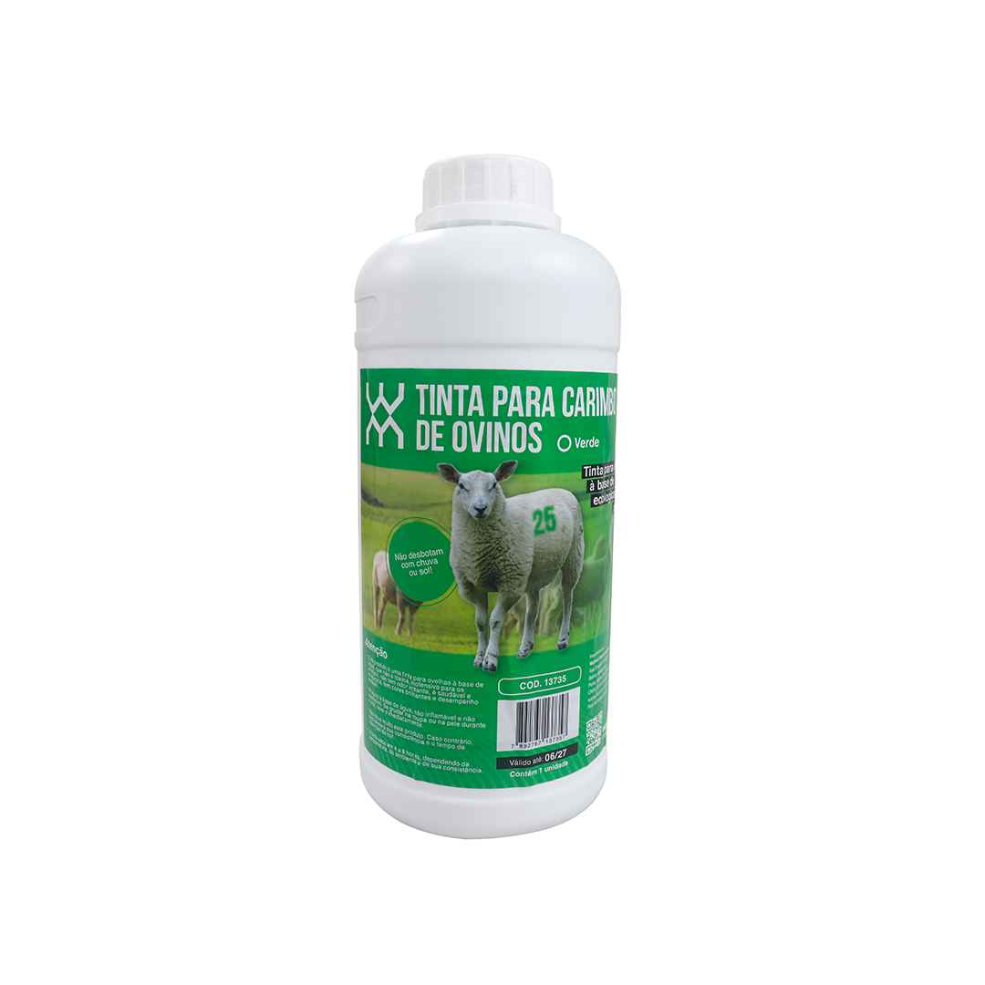 TINTA PARA CARIMBO DE OVELHAS VERDE