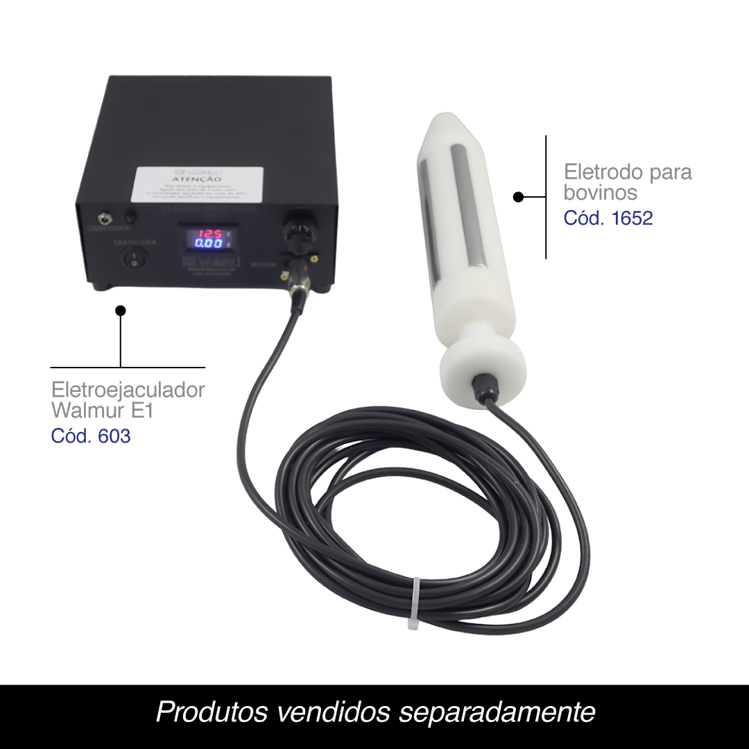 Eletroejaculador Walmur E1 para coleta de sêmen- uso veterinário
