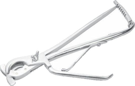 Emasculador / Castrador Reimers 12" com trava tipo cremalheira para castrar Equinos