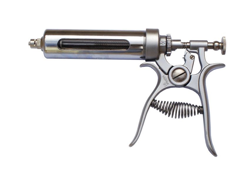 Seringa / Vacinador Automático Tipo Pistola modelo 91 - 50ml para uso Veterinário