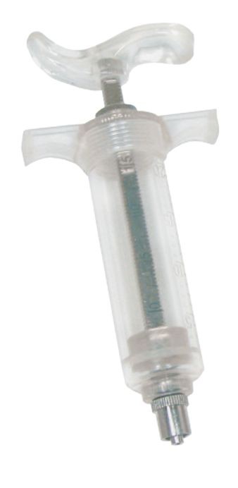Seringa / Dosadora Policarbonato(TPX) Manual Walmur 20ml Com Regulador de Doses para uso Veterinário