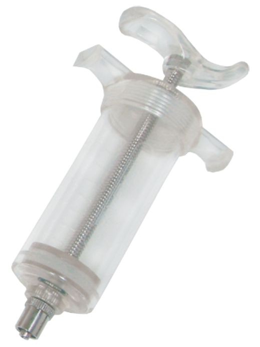 Seringa / Dosadora Policarbonato(TPX) Manual Walmur 50ml Com Regulador de Doses para uso Veterinário