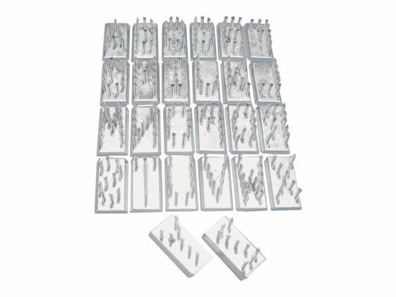 Jogo de letras 16 mm para tatuadeiras Walmur