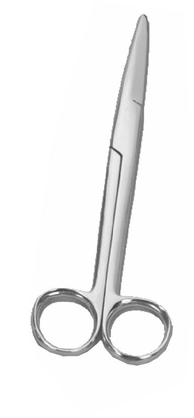 Tesoura cirúrgica reta romba romba 17cm aço inox