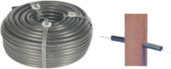 TUBO ISOTUBO 12MM 1/2" -  ROLO 50M PRETO